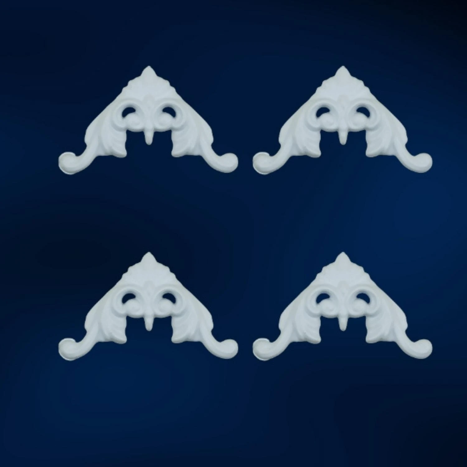 Boyanabilir Saray Tavan Motif 4 Adet 13 x 9 cm GBM - B50 - 4