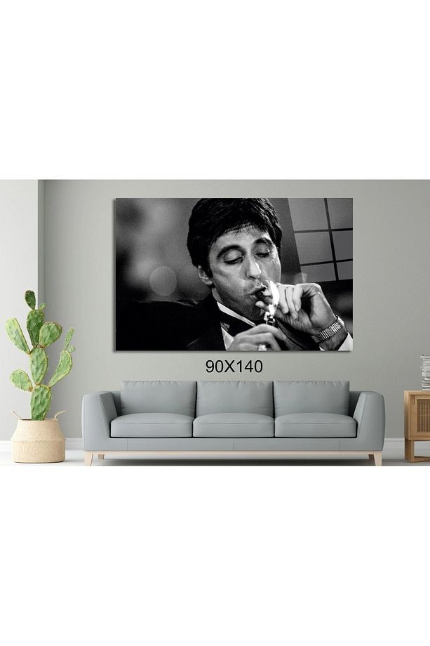 Tony Montana- Scarface the world is yours Sinema Ve Ünlüler Cam Tablo #PCT0940