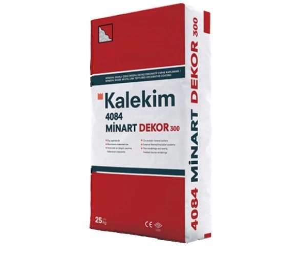 KALEKİM 4084 MİNART DEKOR 300 MİNERAL ESASLI YOĞUN ÇİZGİ DESENLİ DEKORATİF CEPHE KAPLAMASI