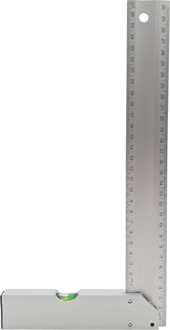 B.h.d BHD00196 300MM/30CM Alüminyum L Marangoz Gönye/su Terazili