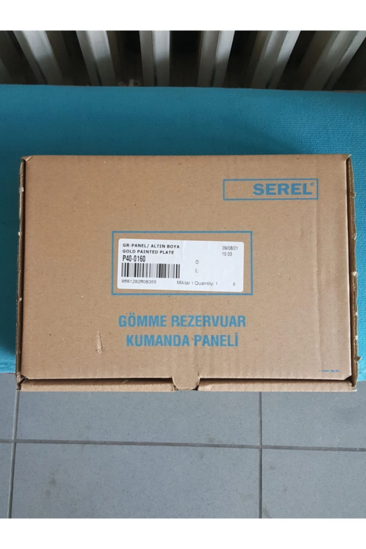 Serel Gömme Rezervuar Kumanda Paneli P400160 Altın Boyalı