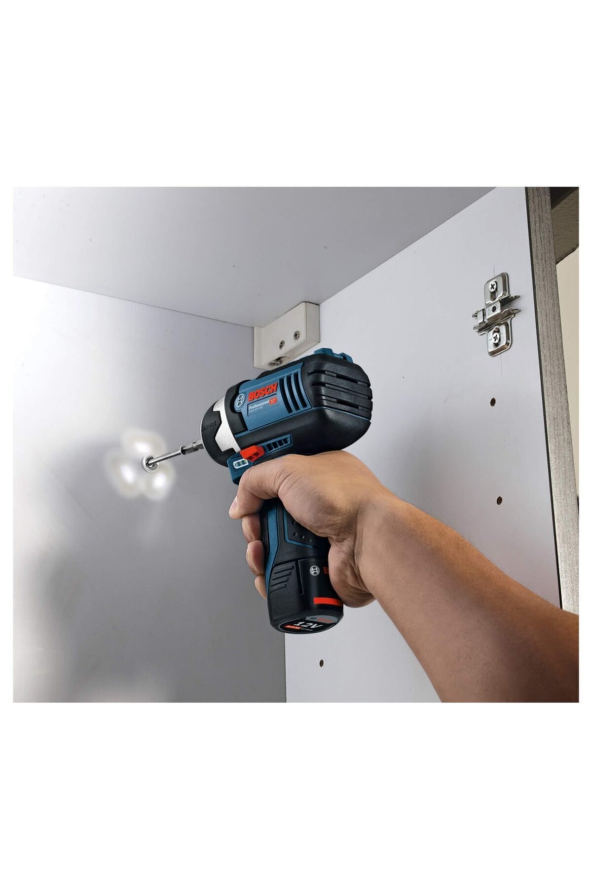 BOSCH Professional Gdr 12v-105 Akülü 12 Volt 2 Ah Çift Akülü Darbeli Somun Sıkma - Çantalı