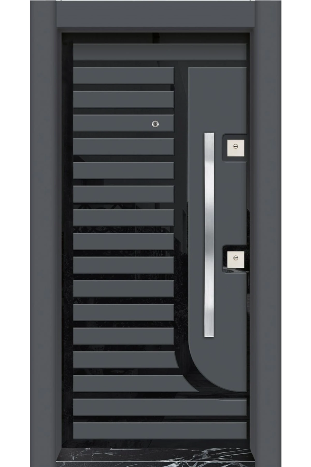 Daire Giriş Kapısı, Çelik Kapı, Mn-1009sol Antrasit