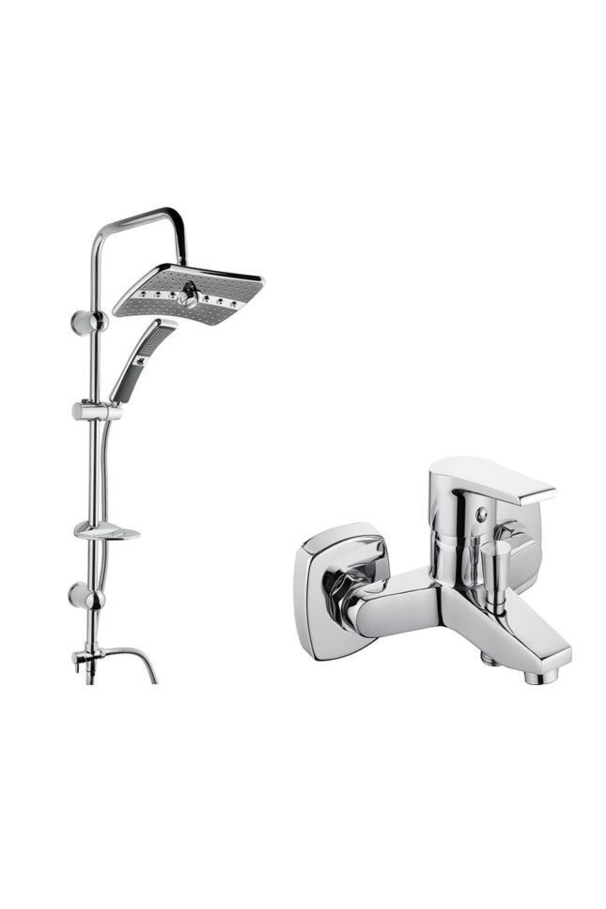 Florida Yağmurlama Duş Set Ve Istanbul Banyo Batarya Set 2li Set