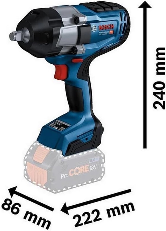 18 V System Bıturbo Akülü Darbeli Vidalama Makinesi Gds 18V-1000 (Merdiven
