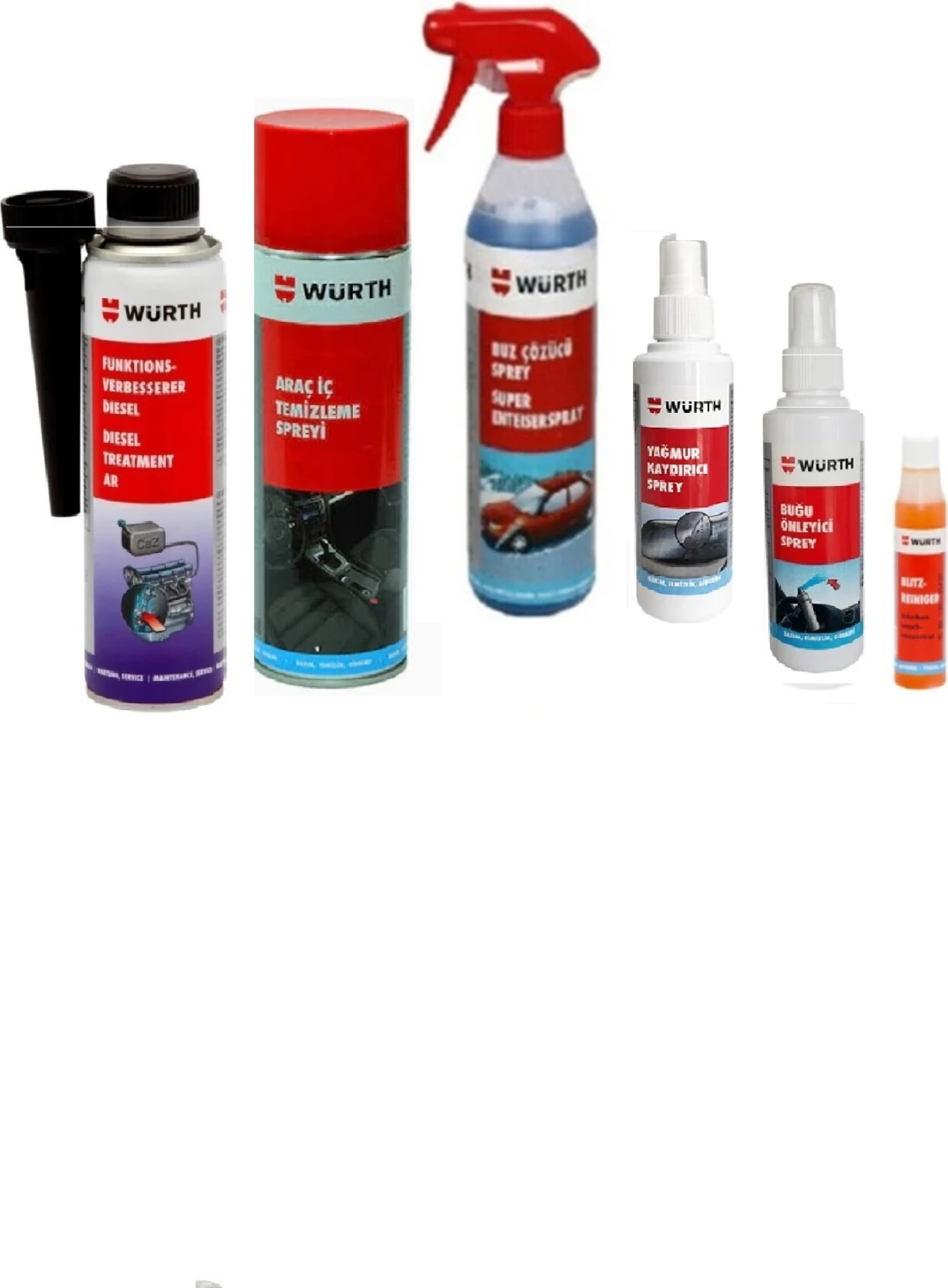 Buz Çözücü Yağmur Kaydırıcı Buğu Önleyici Araç Içi Temizleyici Sprey Dizel Enjektör Temizleyici