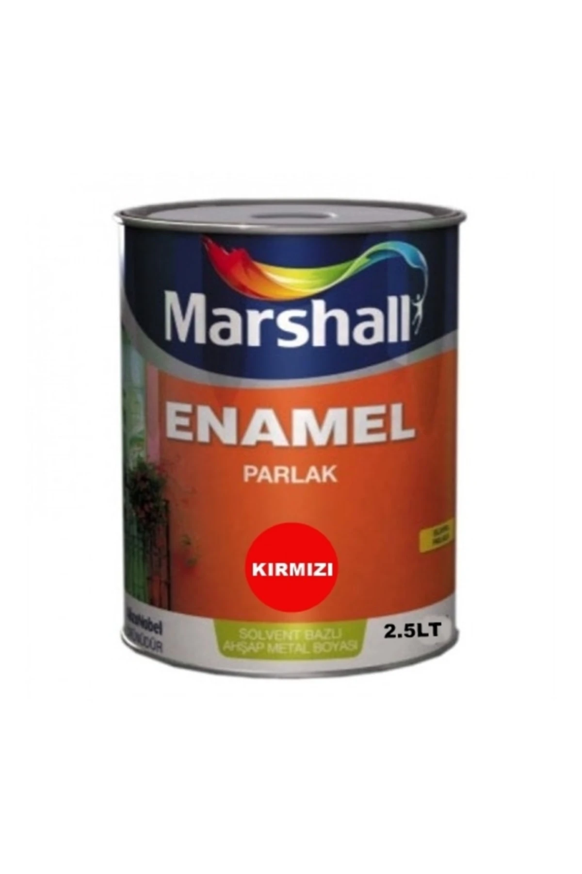 Enamel Parlak Sentetik Yağlı Boya 2,5 Lt Kırmızı