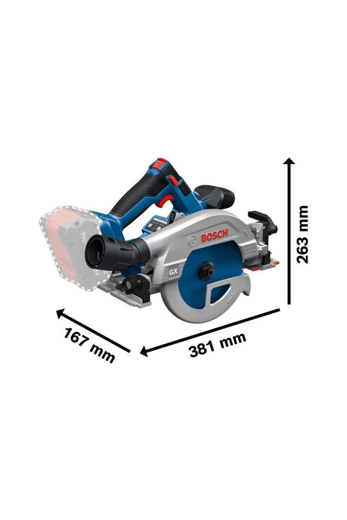 GKS 18V-57-2 GX Akülü Daire Testere Solo