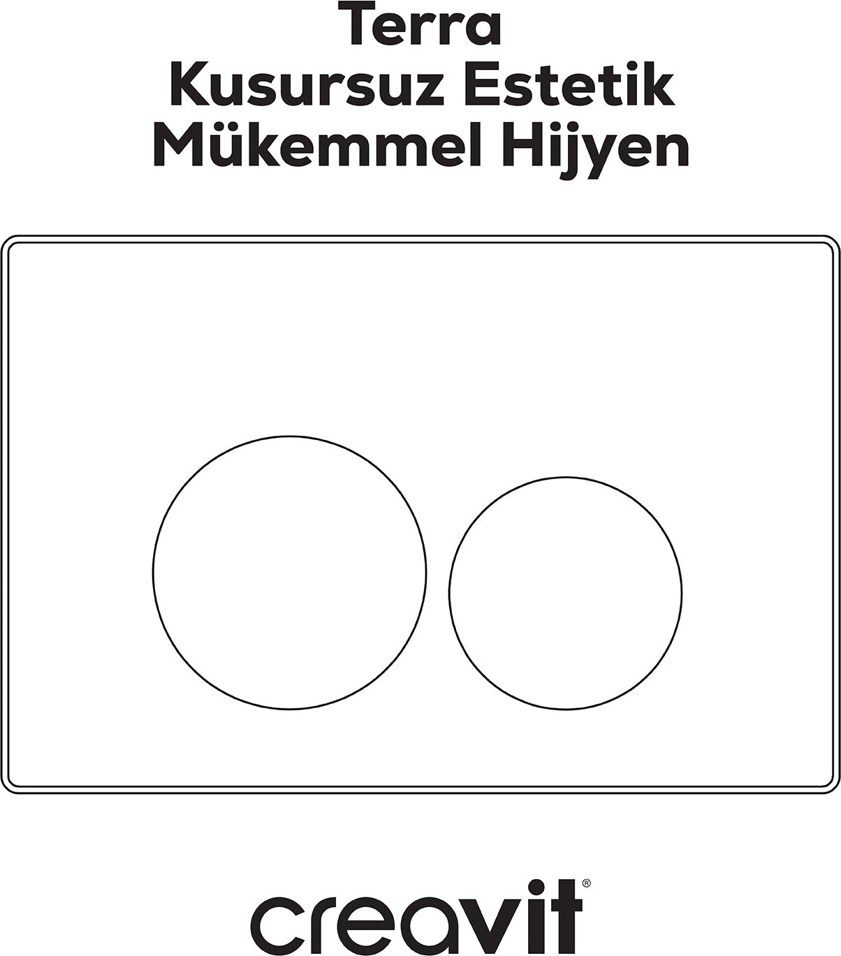 Terra Parlak Krom Kaplama Kumanda Paneli