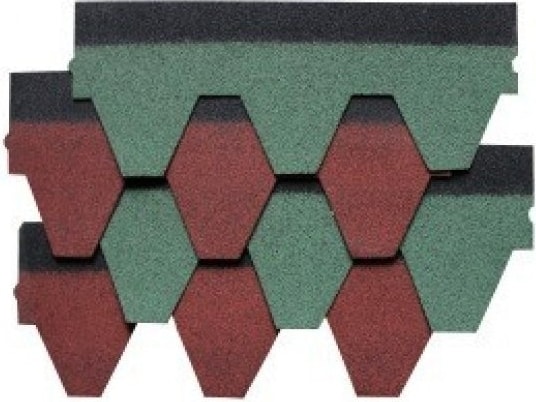 Unotech Shingle Petek Yeşil (Altıgen)