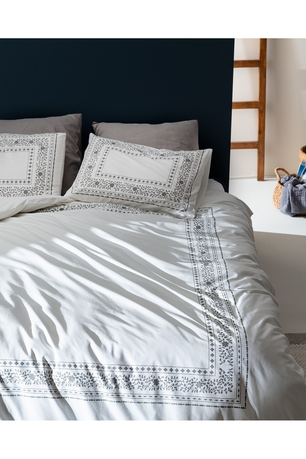 Arber King Size Nevresim Takımı - Gri