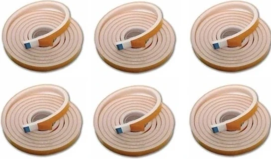 6 Adet Yapışkanlı Pencere Bandı Isı Yalıtım Süngeri(5 Metre x 6Adet)