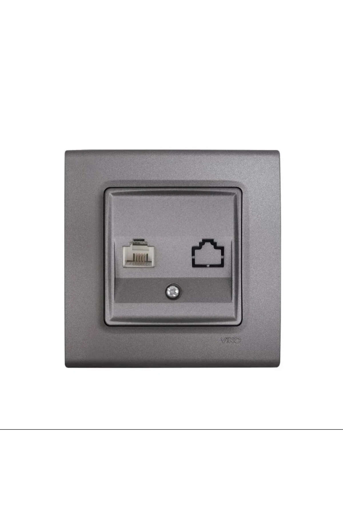 LİNNERA TELEFON PRİZİ 1XRJ12 GRANİT GRİSİ (ÇERÇEVE DAHİL)