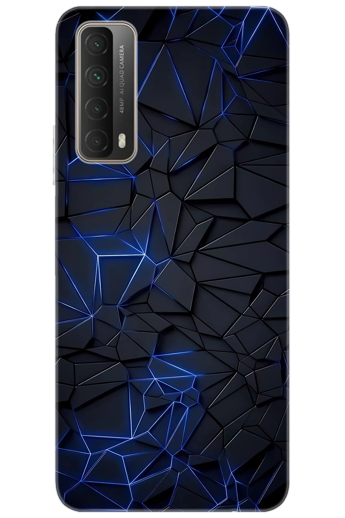 Huawei P Smart 2021 (PPA-LX2) Uyumlu Kılıf Desen Baskı Silikon Prizmatik Tasarım STK:667 CP-uY3j9H4