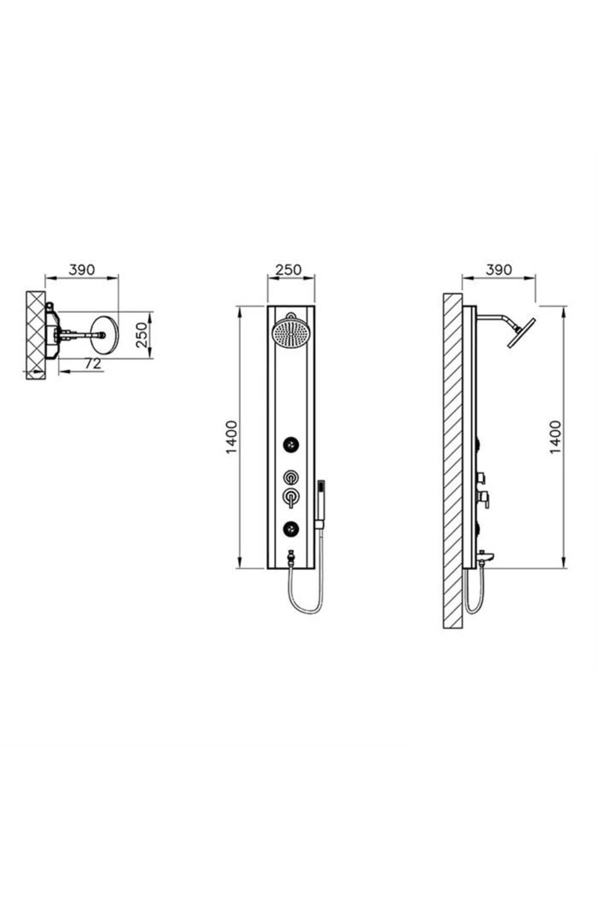 Vitra Masajlı Duş Sistemi 'move Mds' Füme