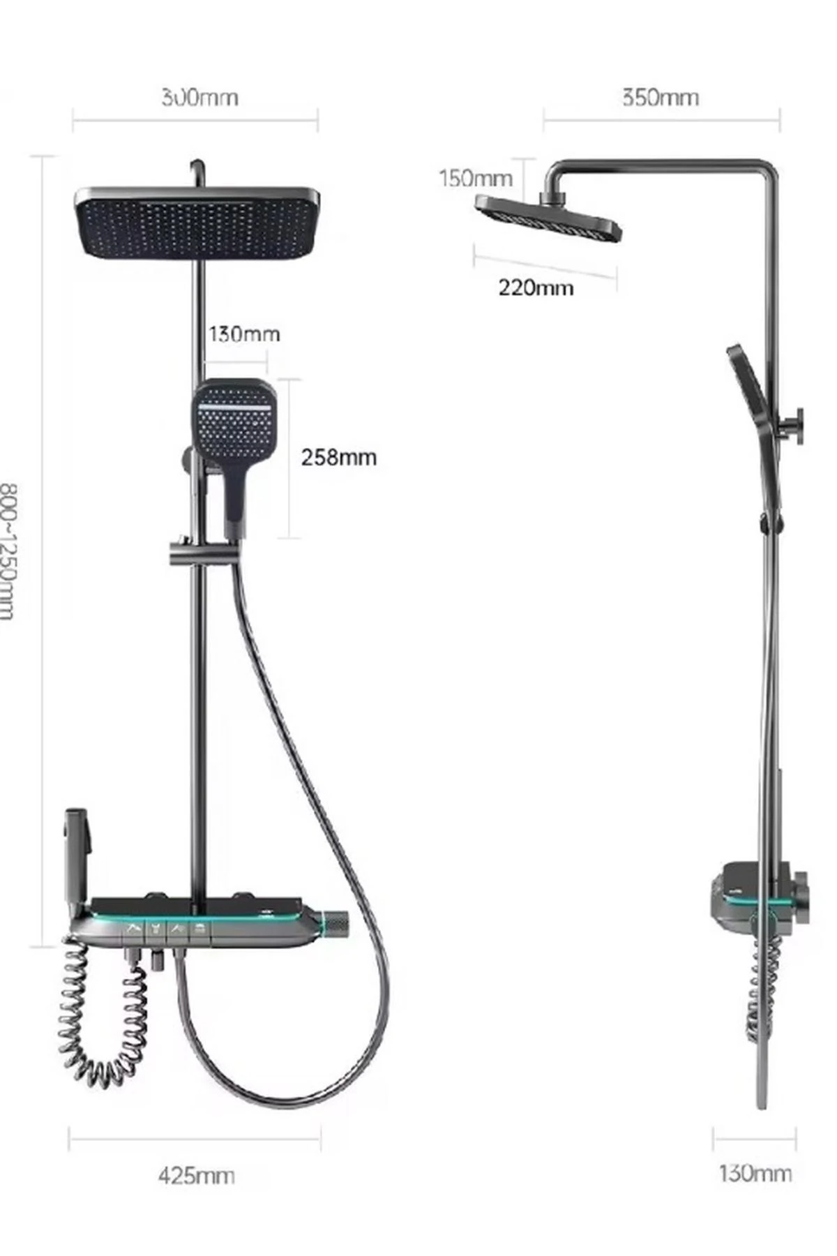 TERMOSTATİK AKILLI DUŞ SETİ (SHOWER SET S4)