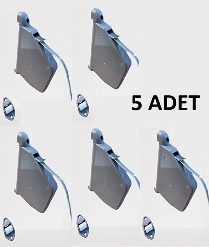 5 Adet Panjur Makarası Panjur Ipi Gri 5 Metre