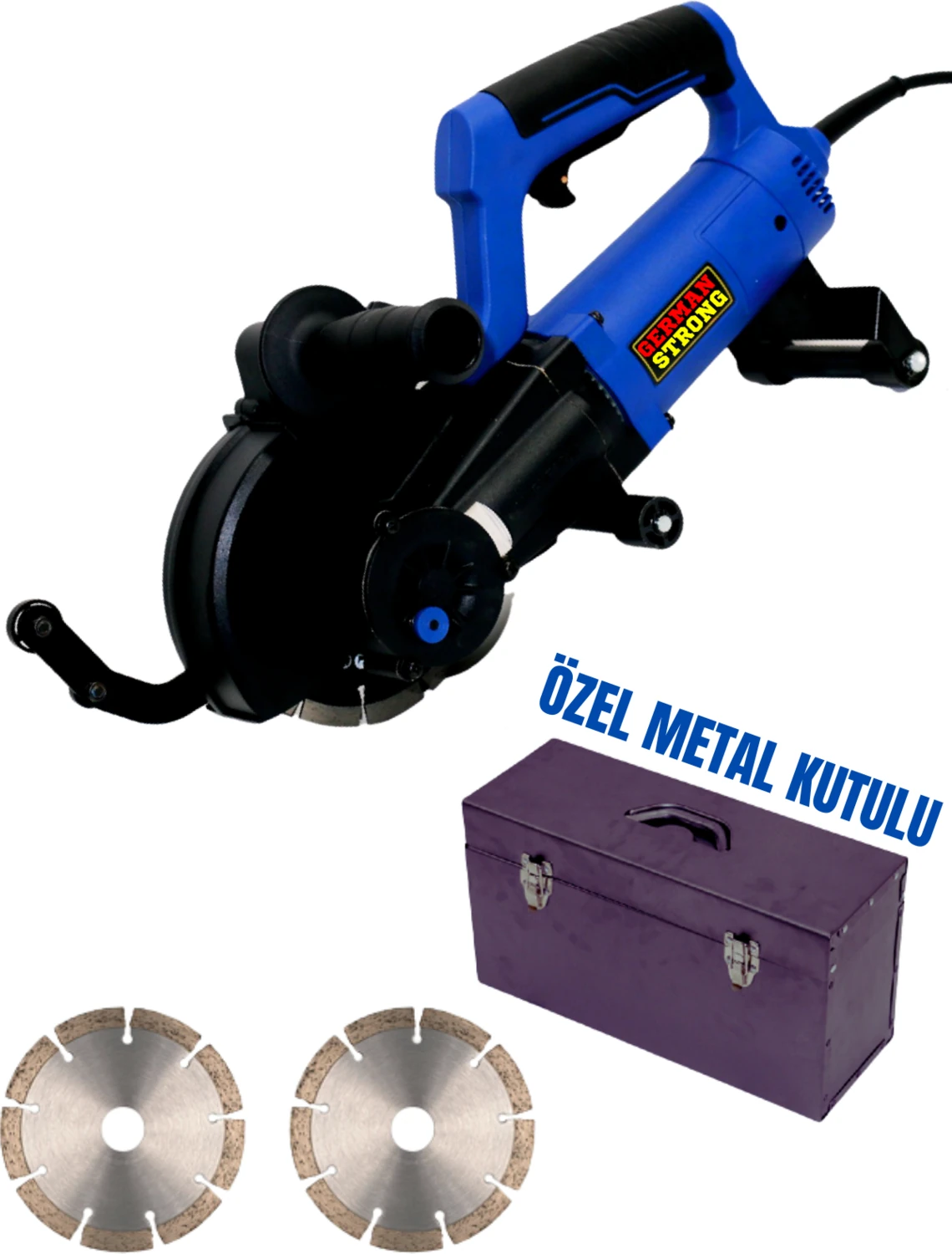 Profesyonel Alman Tasarımı Çantalı Kanal Açma Makinesi 8900RPM 1600W 48 mm