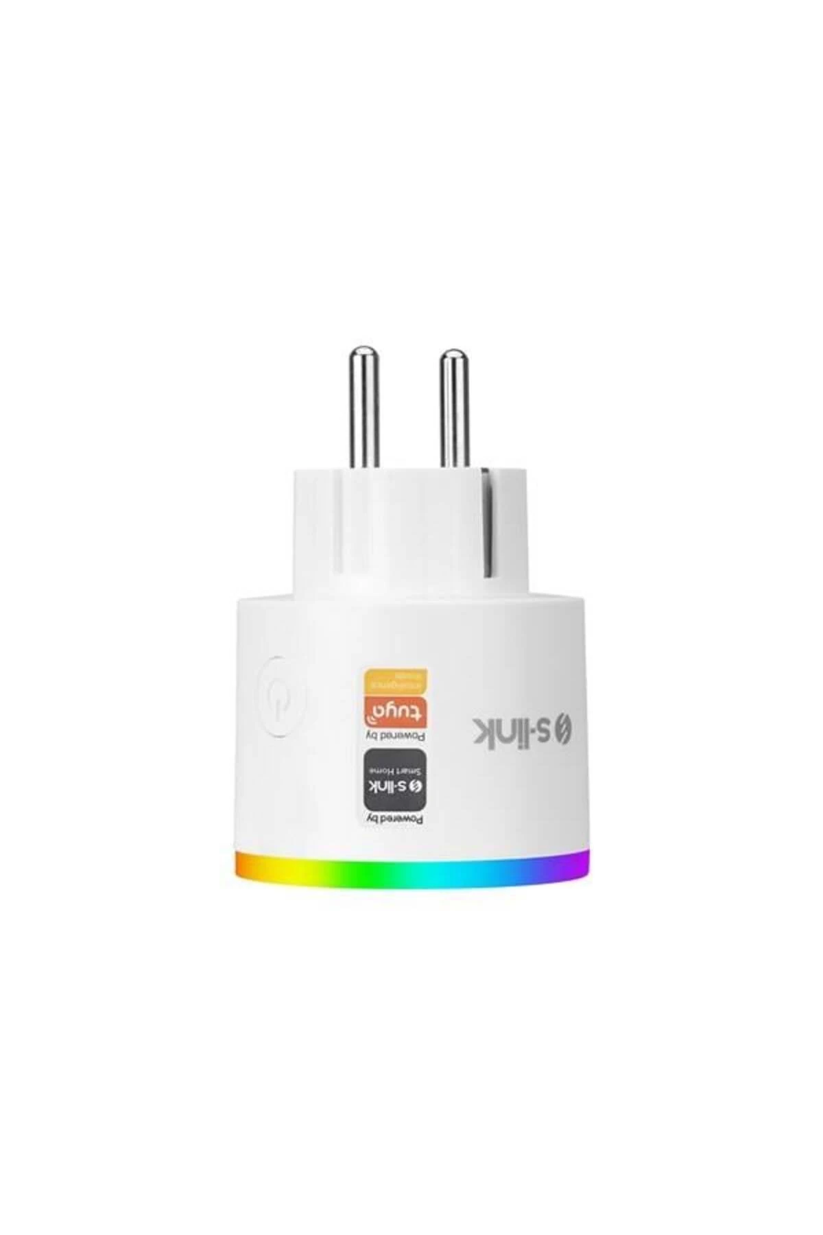 SL-03 16A Akım Korumalı Akıllı Priz RGB Işıklı 2.4 G WIFI&BT TUYA Destekli
