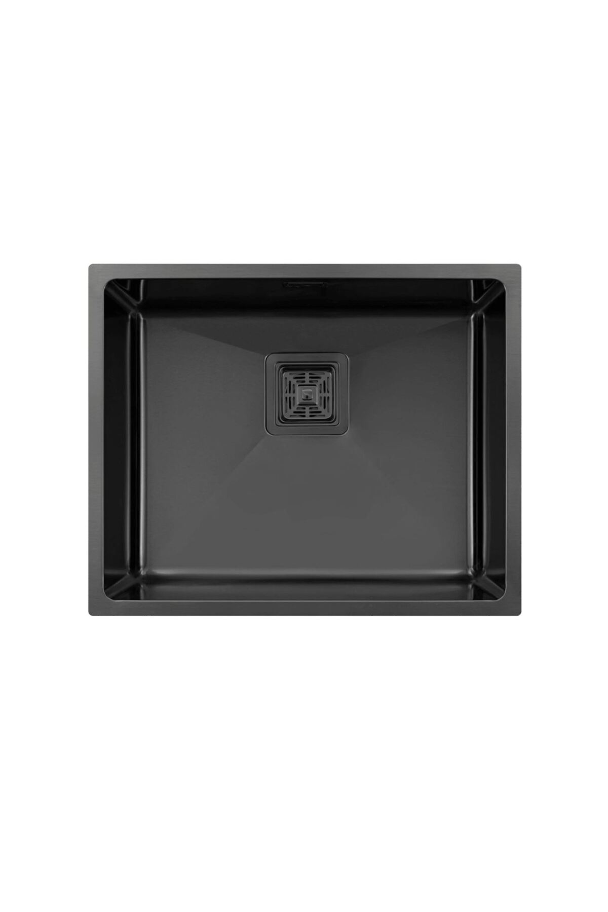 Elegante 4454-bk 40×50 Cm Pvd Kaplama Füme Siyah Paslanmaz Çelik Mutfak Evyesi, Mutfak Lavabosu