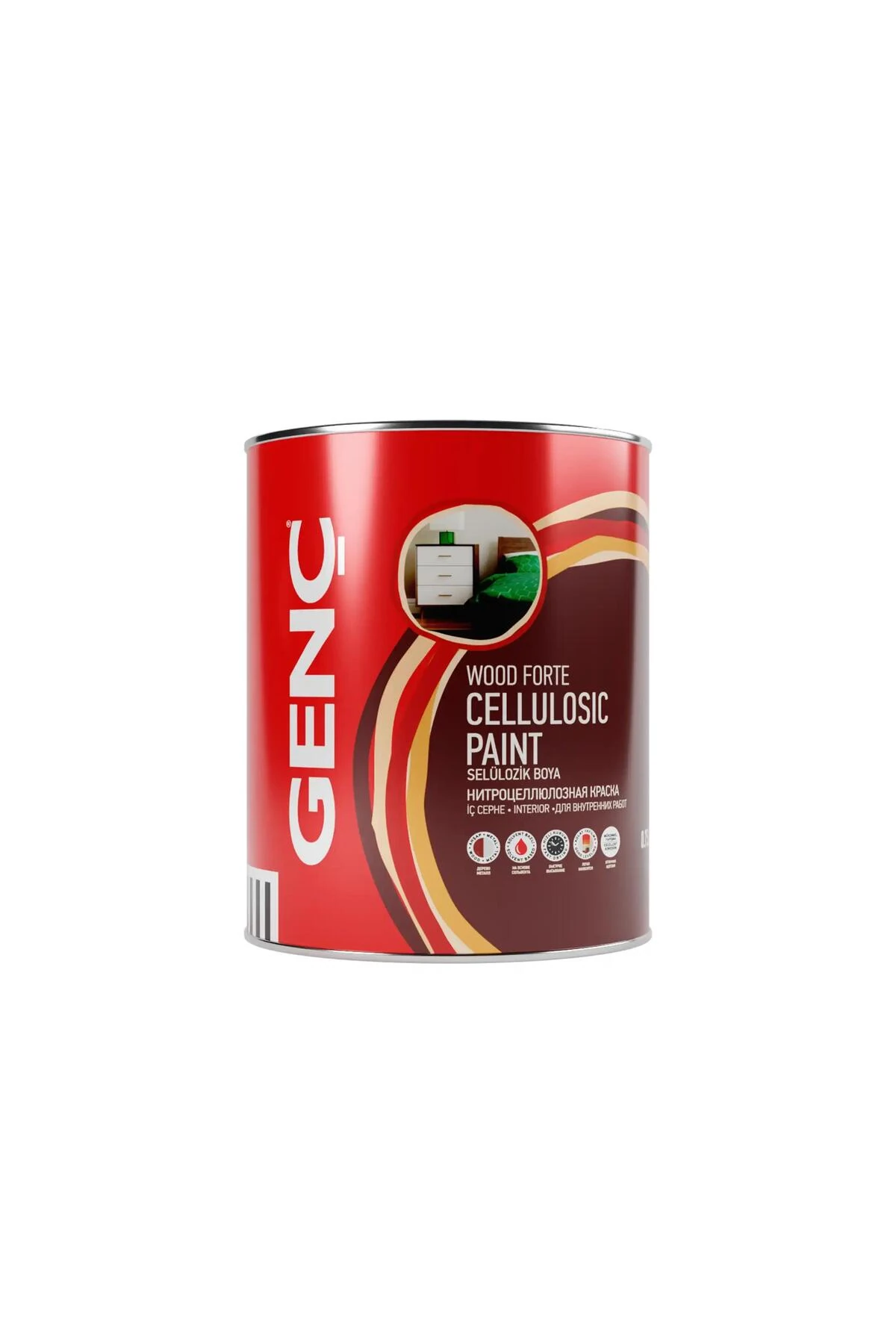 Selülozik Parlak Ahşap Boyası 8380 Sütlü Kahve 0.75 L