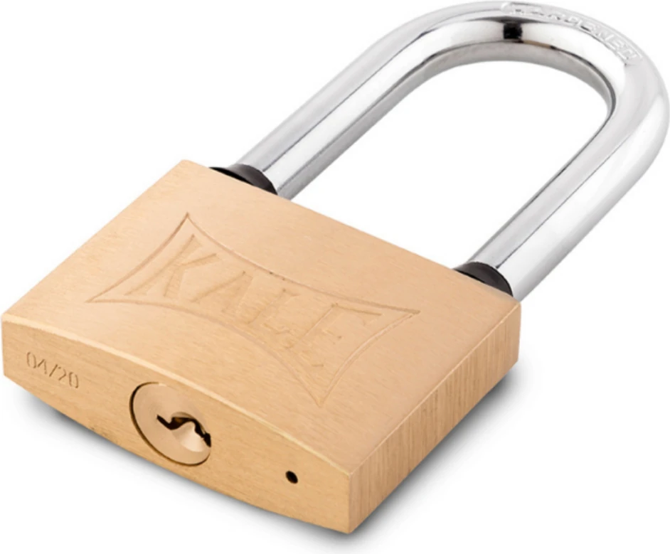 KALE ASMA KİLİT ÇELİK UZUN KANCA SARI 40mm