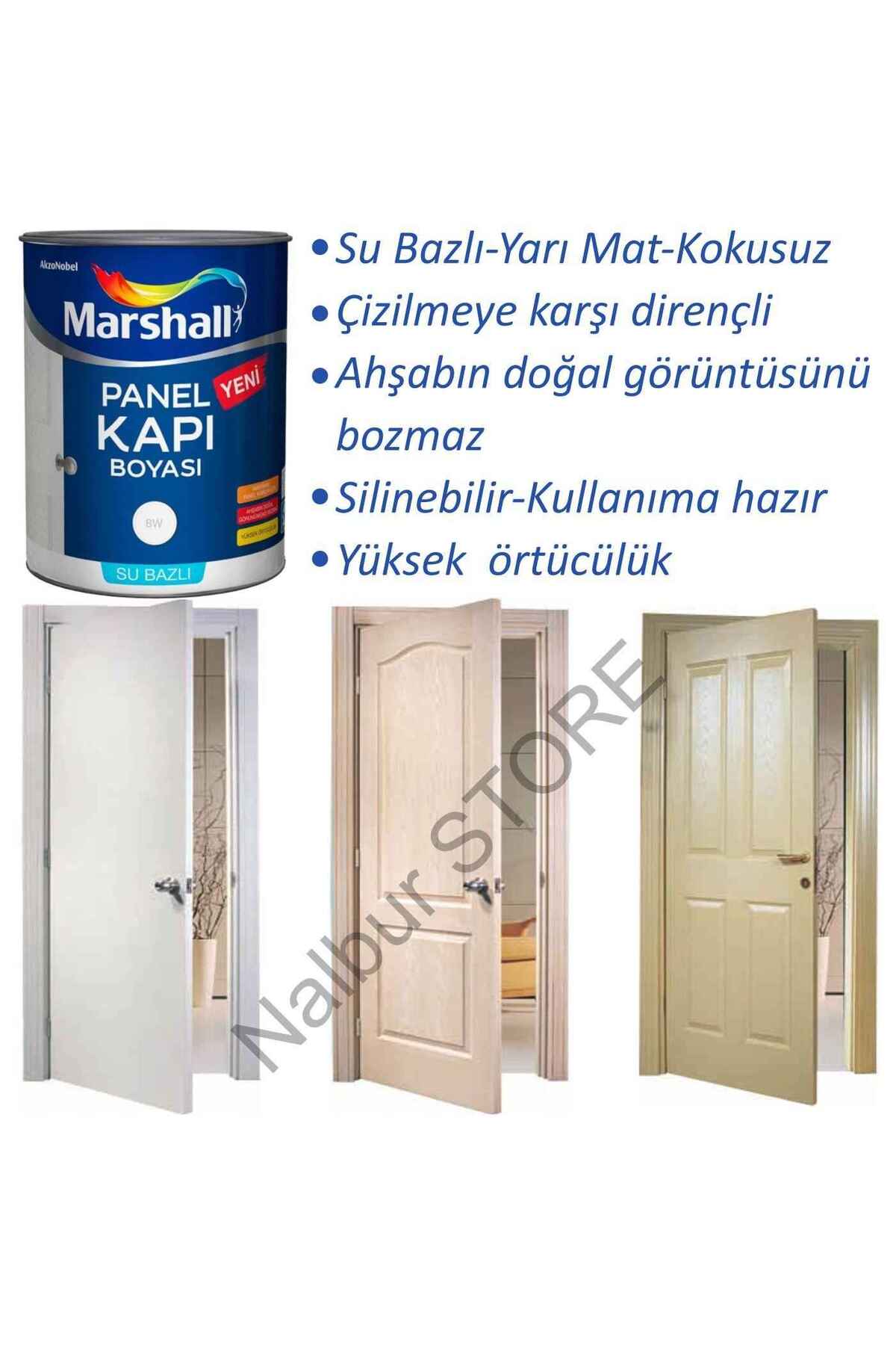 Panel Kapı Boyası Beyaz 2.5lt=3.5kg-kapılarınızın Doğal Görüntüsünü Bozmaz-mükemmel Sonuç