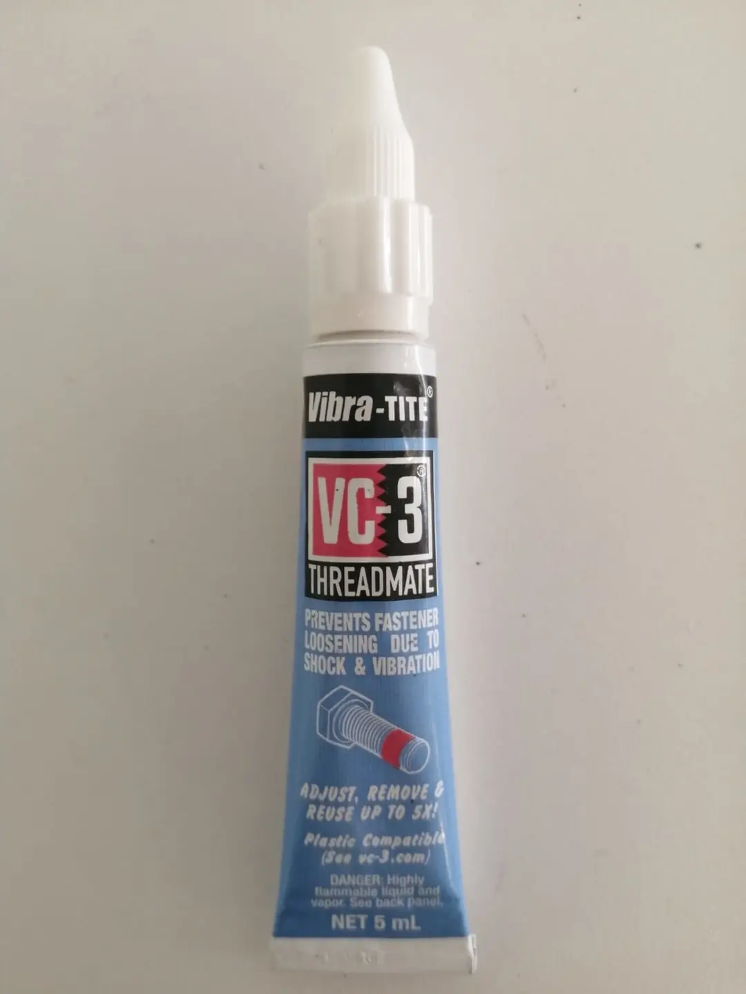 Vibra-Tıte Vc-3 Threadmate Vida ve Civata Sabitleyici, 5ml Tüp