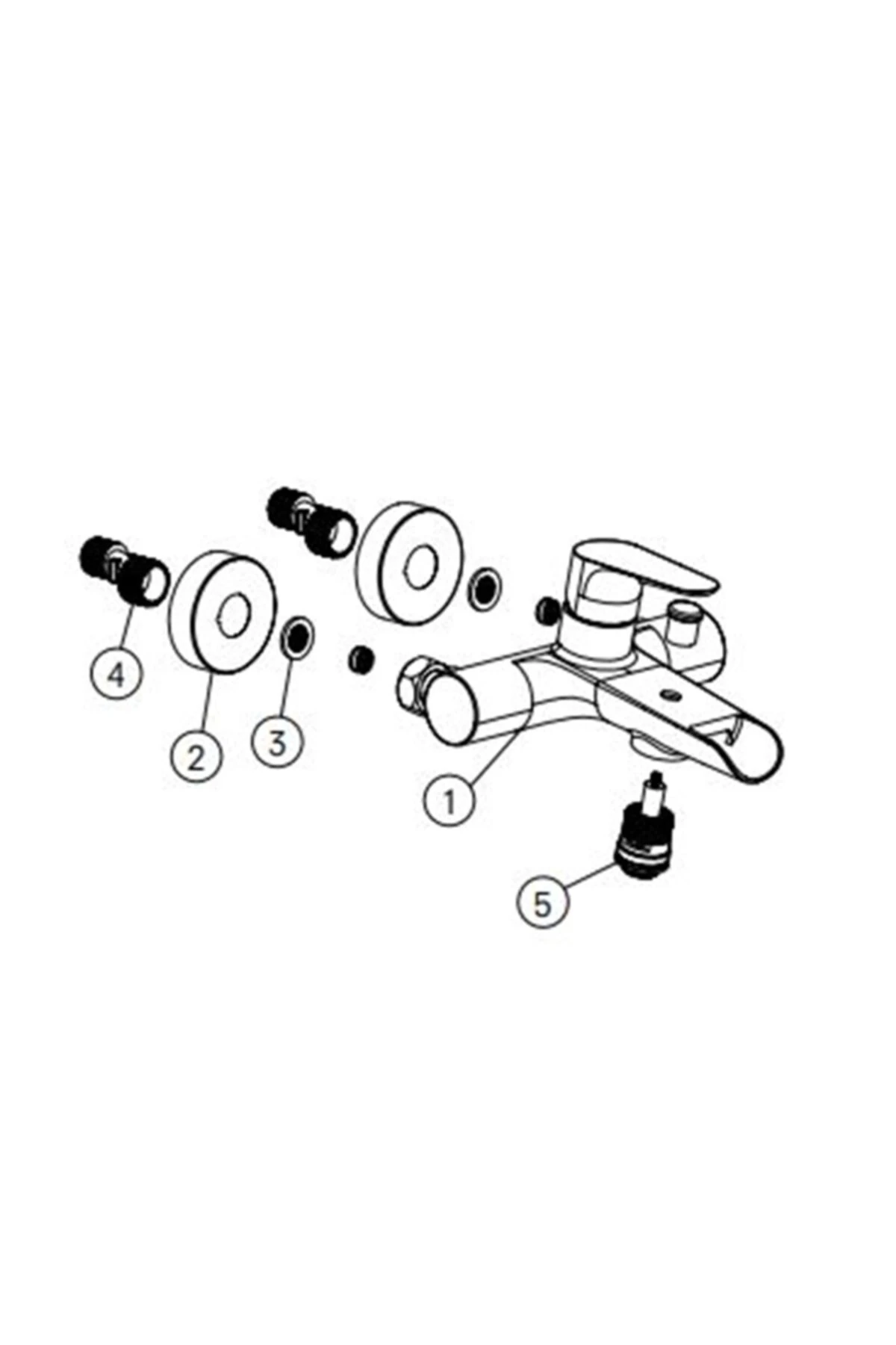 Waterfall Banyo Bataryası- Şelale Akışlı