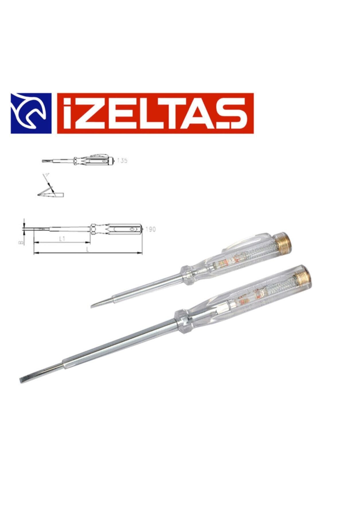 İZELTAŞ (2 Parça / 135 Mm-190 Mm) Düz Uçlu Elektrik Kontrol Kalemi (kod 4550 17 0135-0190)