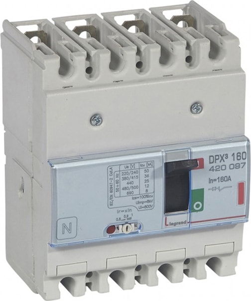 420097 Dpx3 160 4p 160A 36KA Manyetik Korumalı Kompakt Şalter