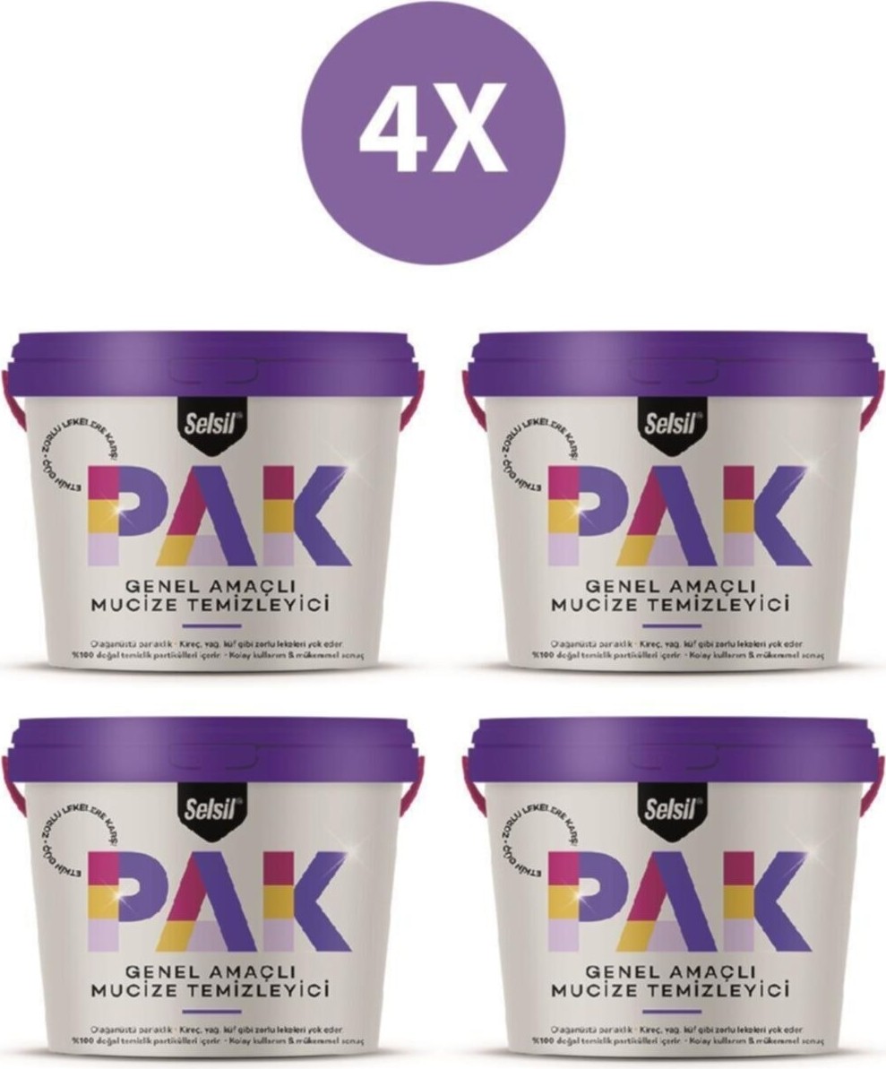 Pak Genel Amaçlı Mucize Temizleyici 4'lü 500 gr