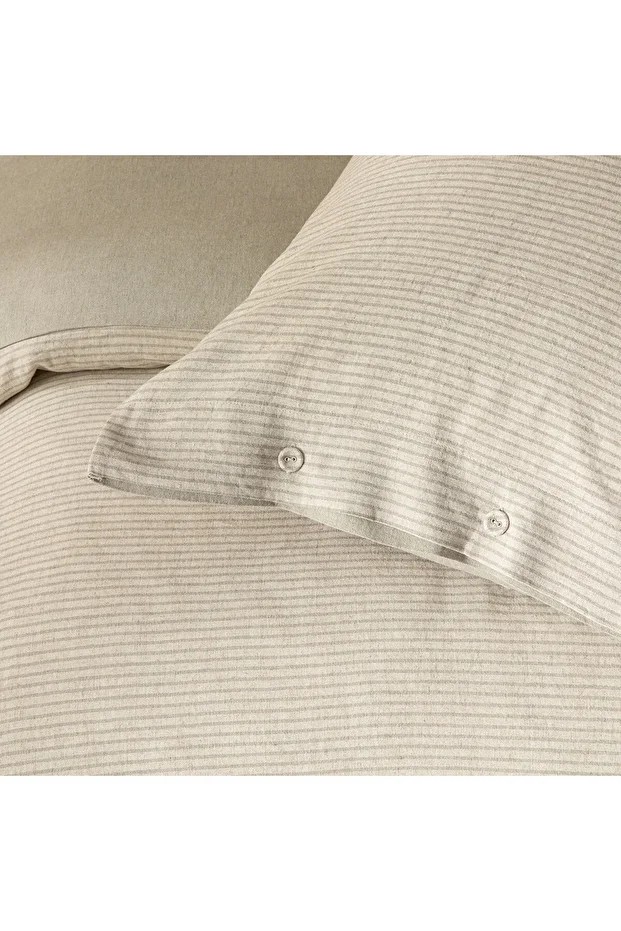 Morıan Nevresim Set 200x220 Cm Natural/Yeşil