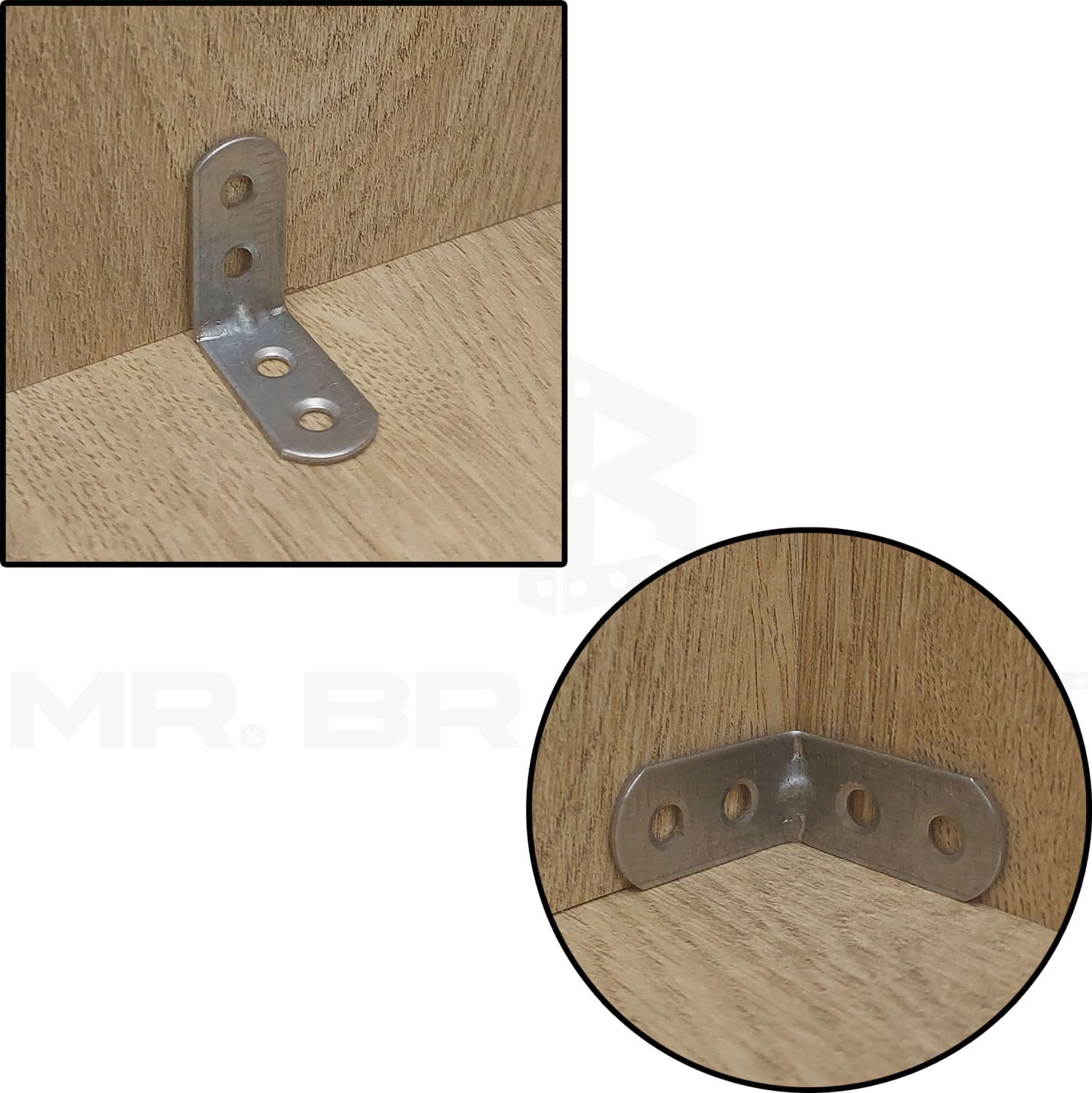 10 ad. L Demir Gönye Köşebent 15x30x30mm - Mobilya Dolap Köşe Bağlantı Birleştirme Sabitleme Aparatı