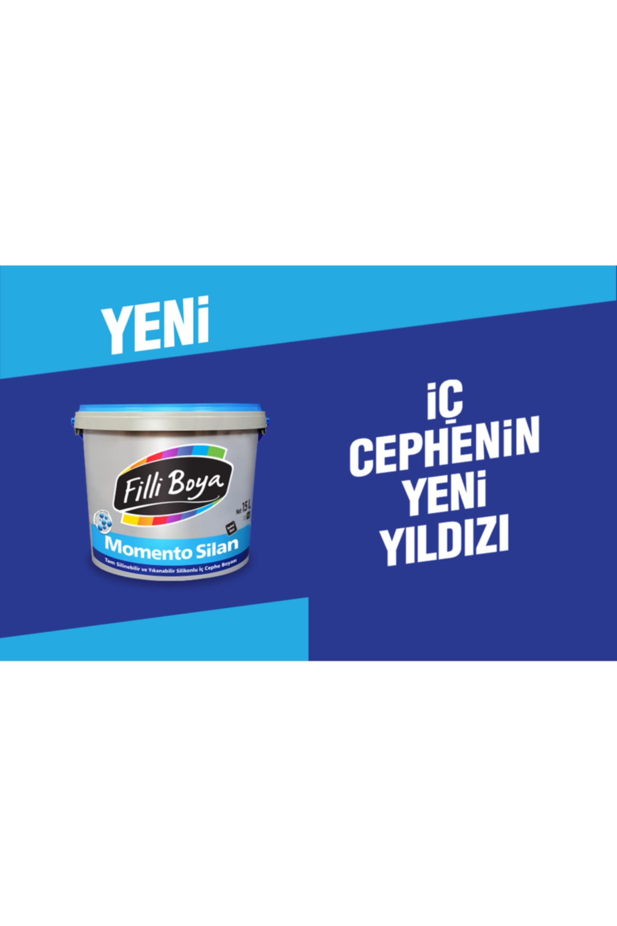 FİLLİ Momento Silan Tam Silinebilir Ve Yıkanabilir Silikonlu Iç Cephe Boyası 15lt-20kg
