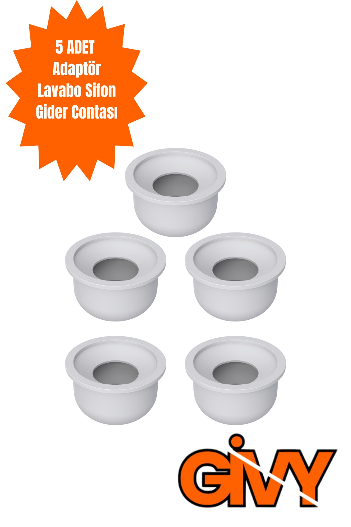 Adaptör Lavabo Sifon Gider Contası 5 Adet