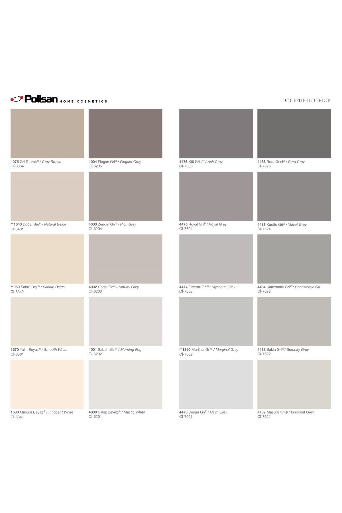 Elegans Küf Önleyici Antibakteriyel Tam Silinebilir Ic Cephe Boya 12,5 Lt Kadife Bej