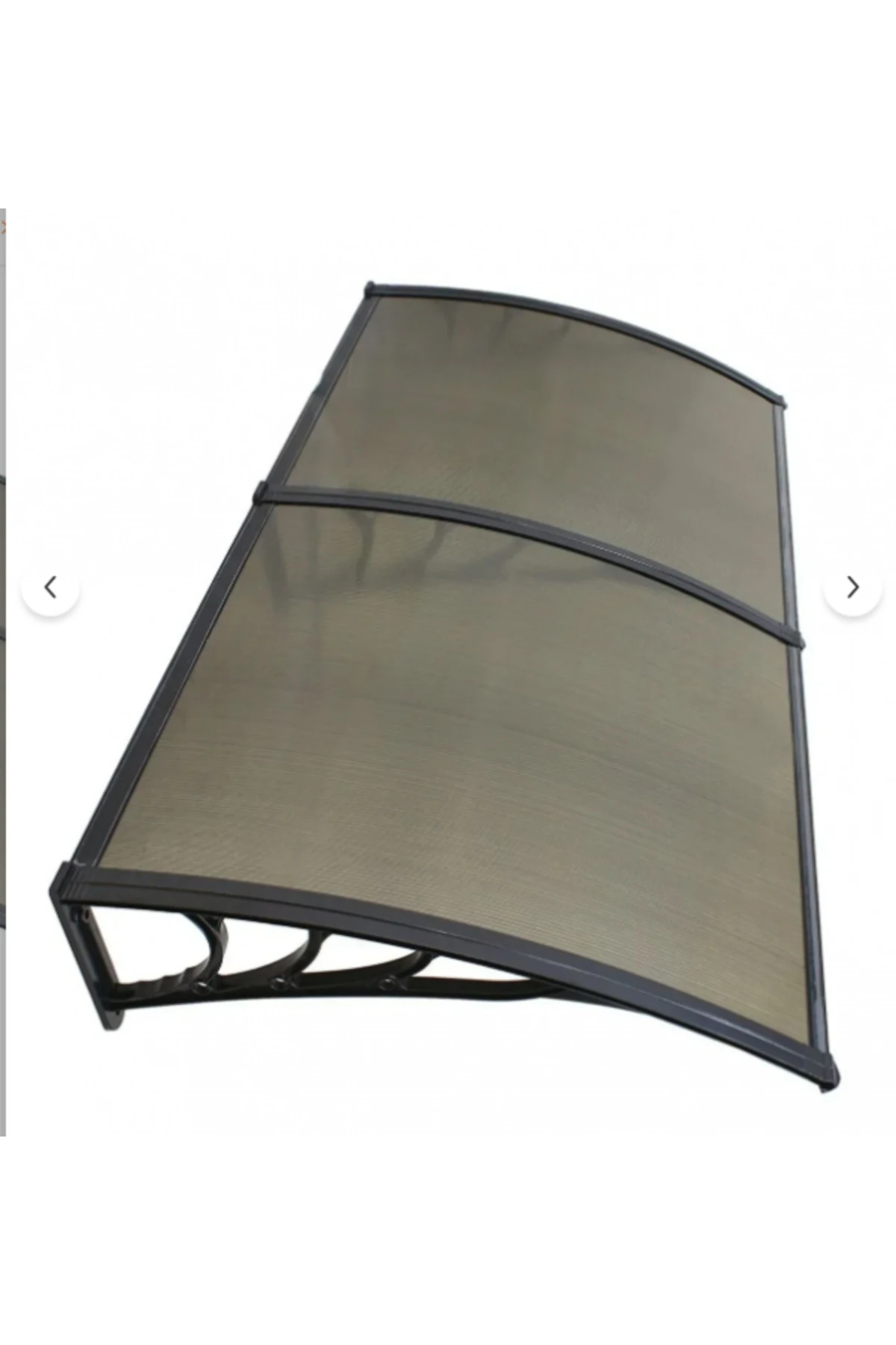 Kapı Pencere Üstü Pratik Sundurma 200 X 80 Siyah