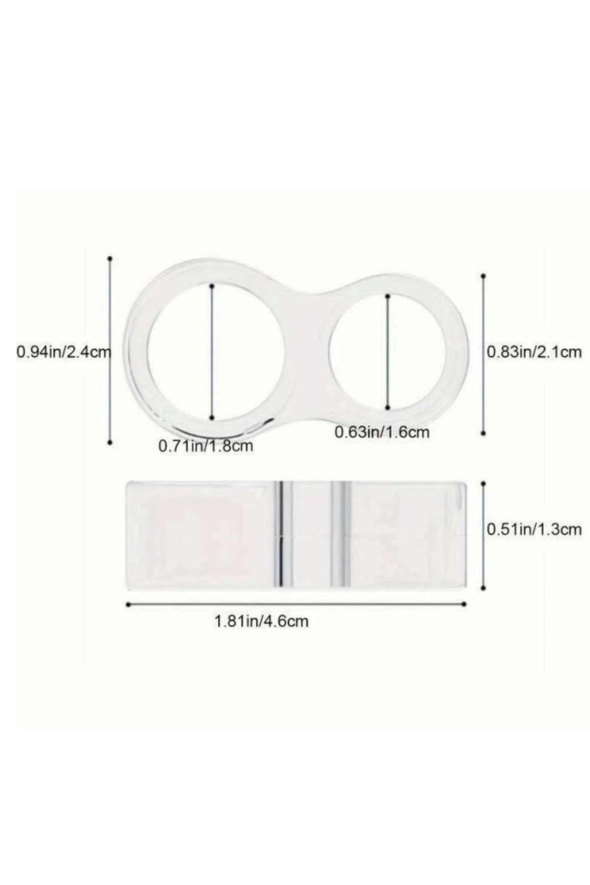 10 Adet Plastik Pvc Şeffaf Kapı Kolu Tutucu Tutacağı Durdurucu Pencere Tamponu Stoperi Elastik