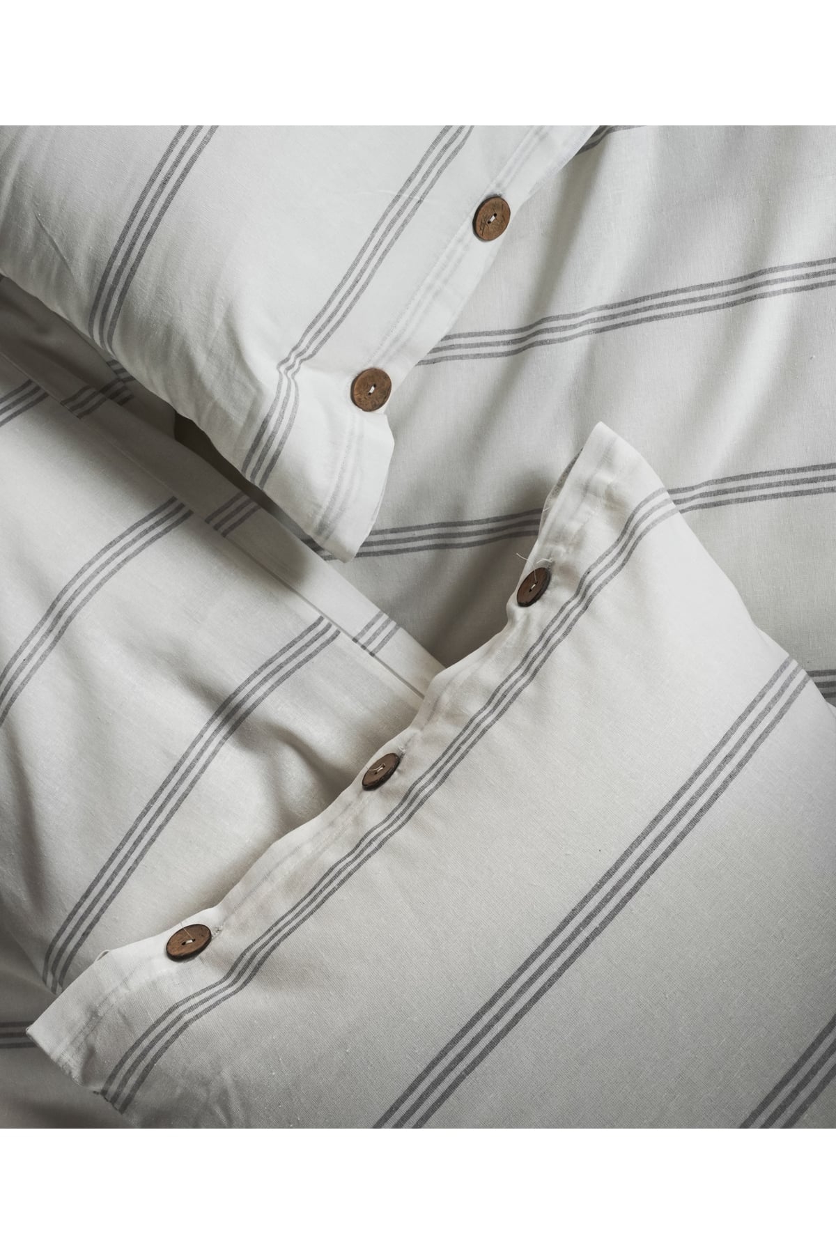 Cotton Collection Tek Kişilik Çizgili Nevresim Seti Seroya