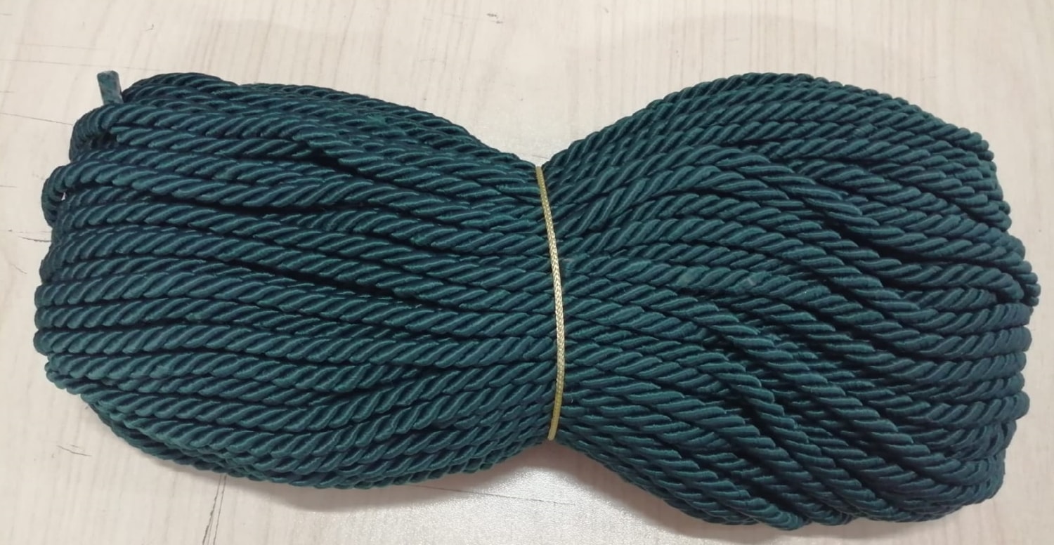 Polyester Kordon İp 6mm 50metre- Zümrüt yeşil