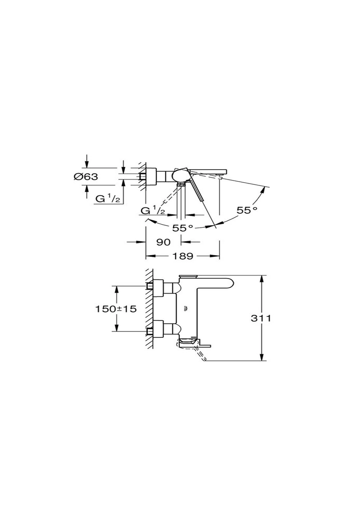 Banyo Bataryası Plus Krom - 33553003