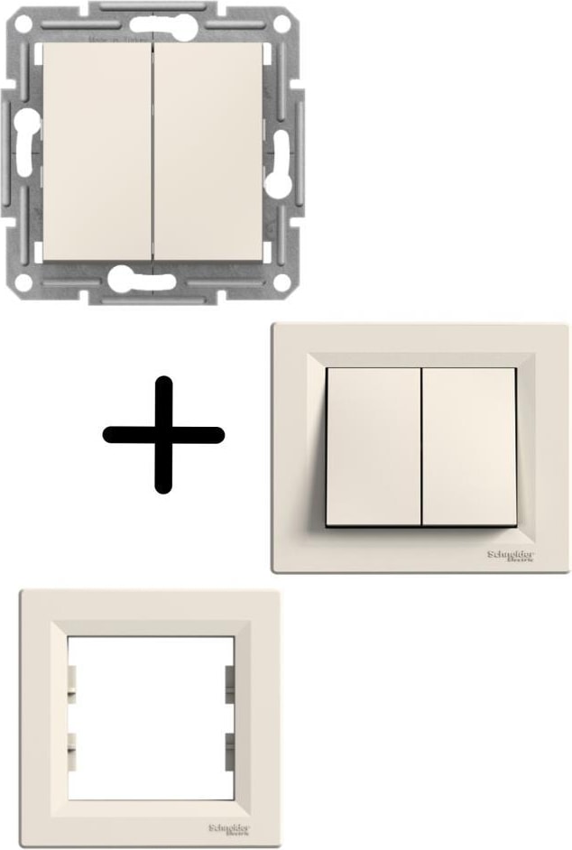 Schneider Asfora Krem Vavien+ Vavien (Çerçeveli)