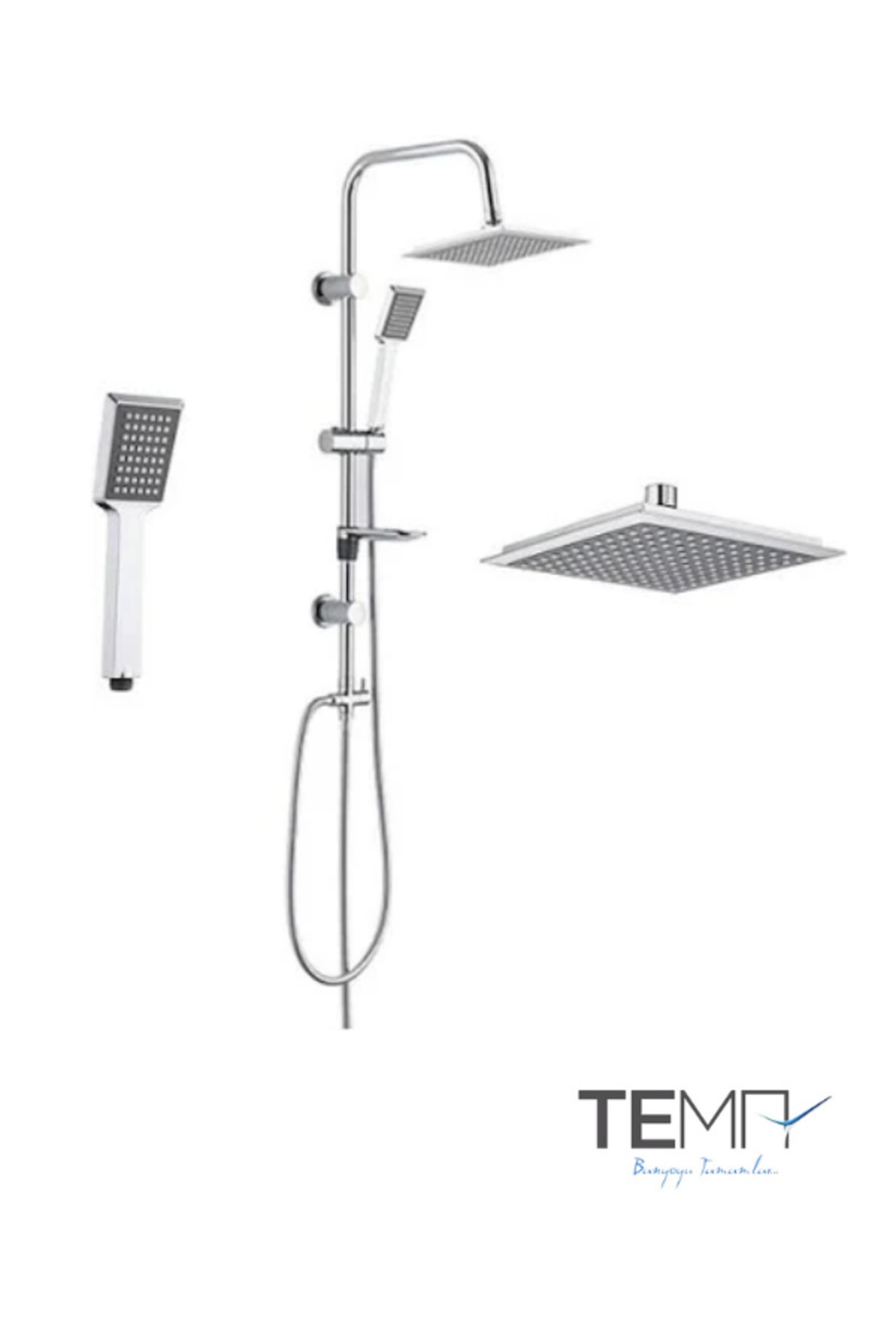 Lia Banyo Bataryası + Tema Rain (tepe) Duş Seti