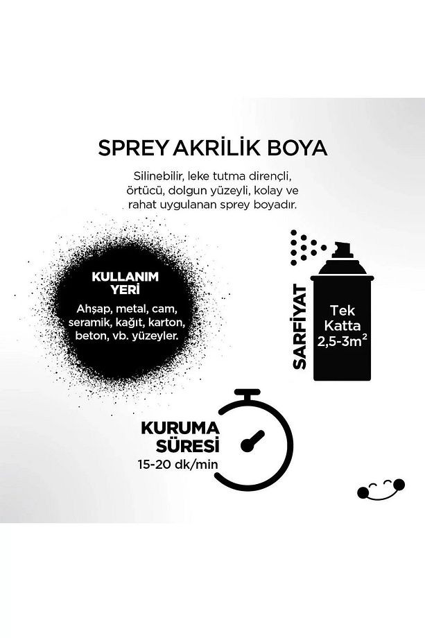 Kahverengi Sprey Boya 400 ml (4 Adet )
