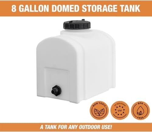 82123879 Kubbeli Polietilen Rezervuar Su Tankı, Çiftçilik Inşaatı ve Daha Fazlası, 20,5 Litre, Sele