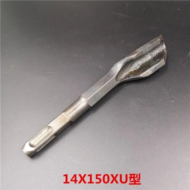 14X150XU Elektrikli Çekiç Keski Duvar Beton Çimento Planya Küreği U Şeklinde Söndürme Düz Kafa Sivri Keski (Yurt Dışından)