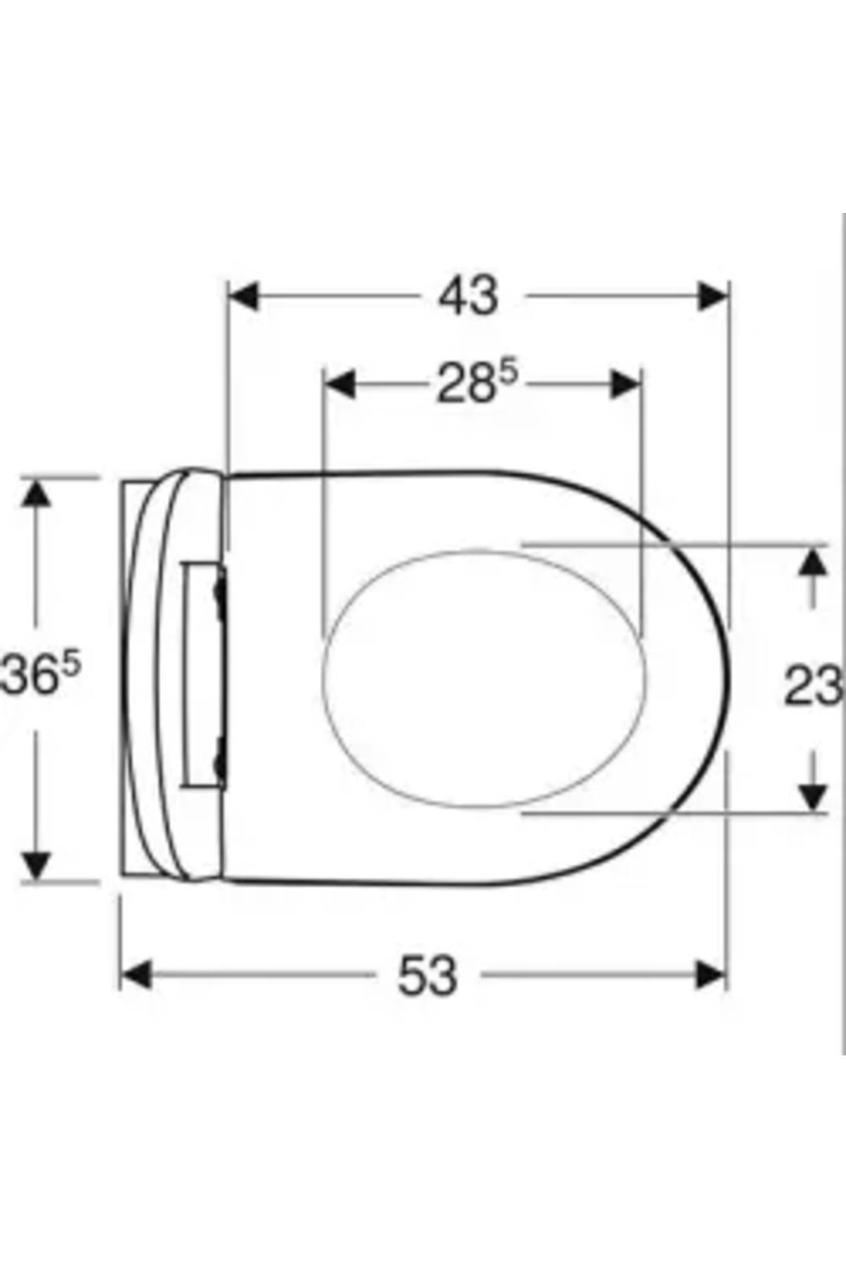Icon Klozet Asma Kanallı 53cm Kapak Hariçtir Beyaz 501.003.00.1