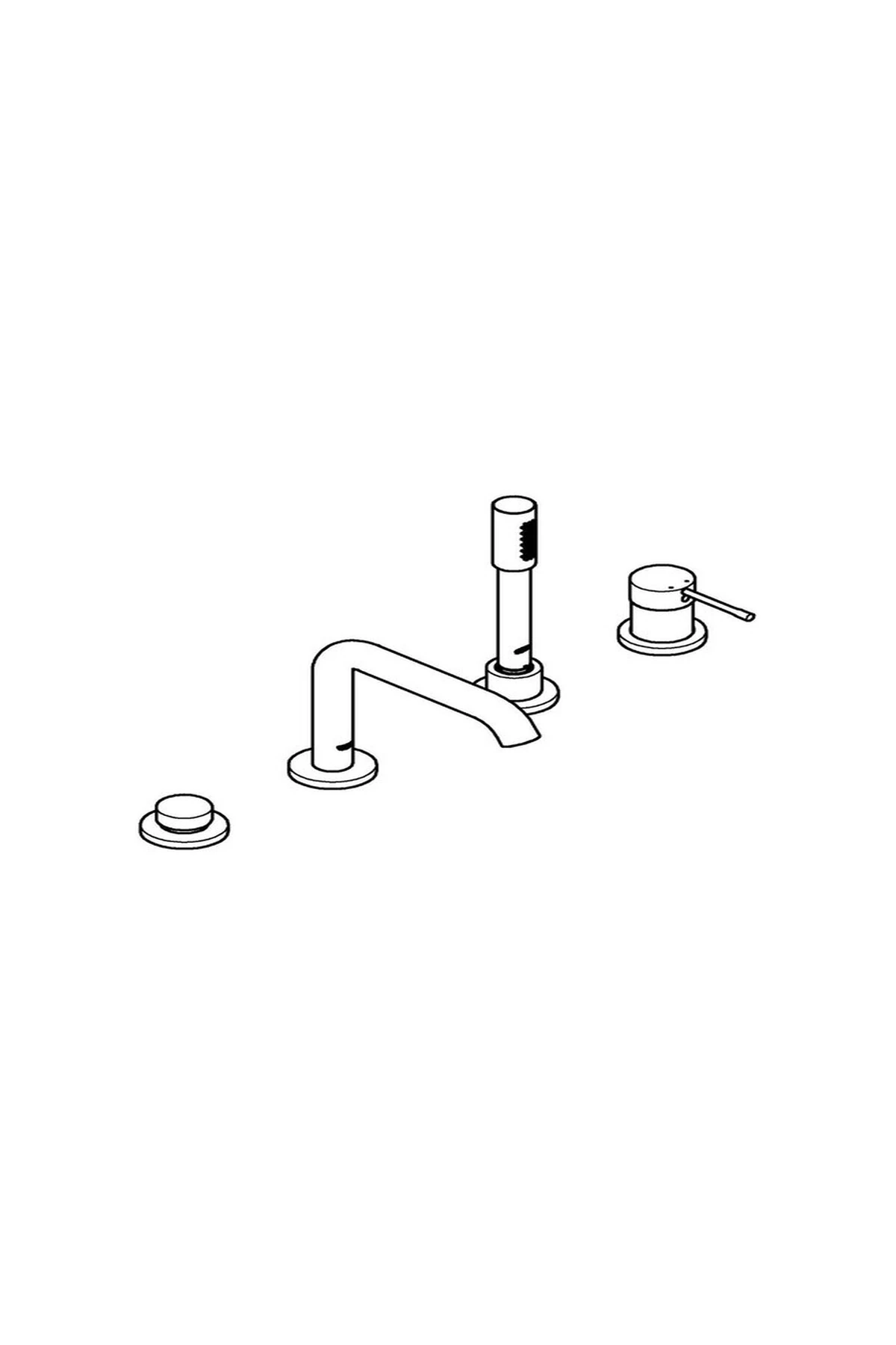 Essence Dört Delikli Küvet Bataryası - 19578Gl1