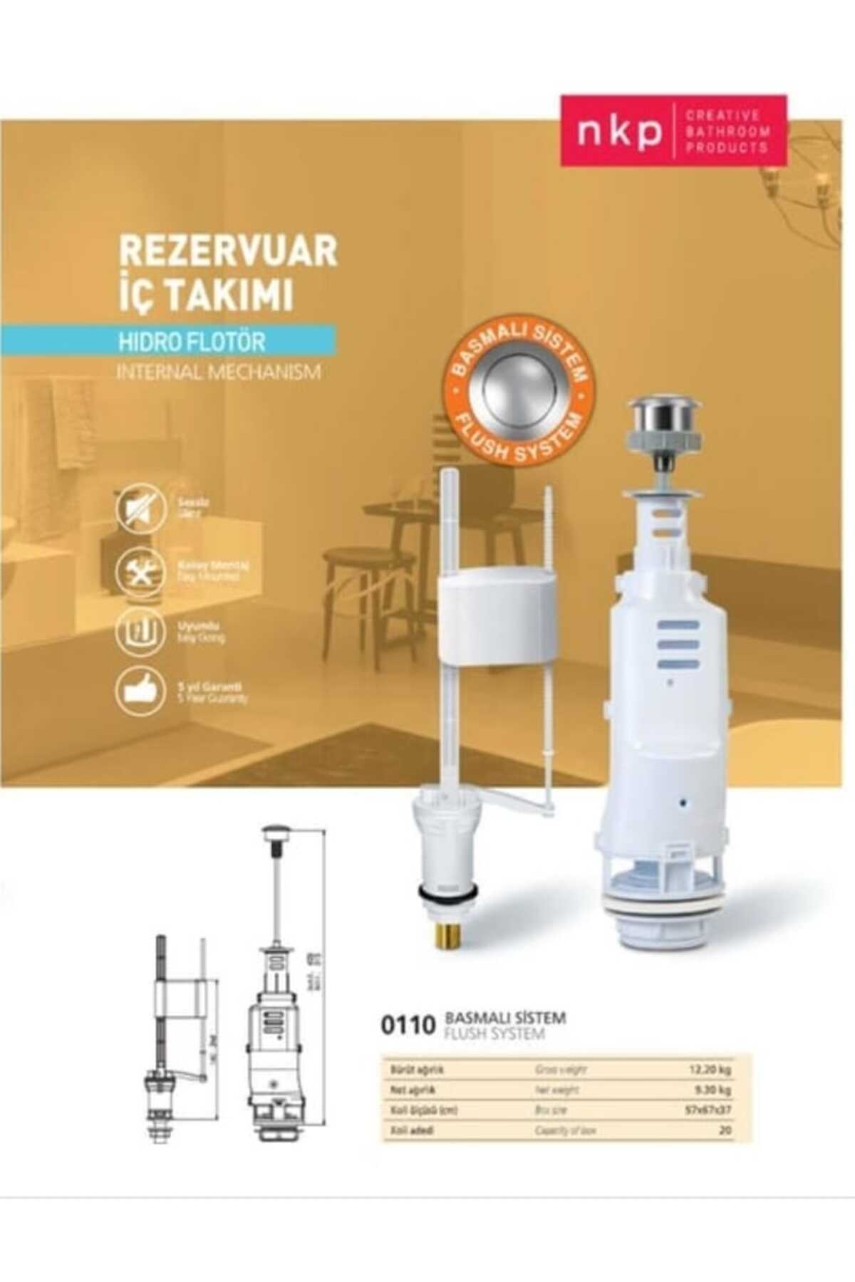 REMONT  REZERVUAR İÇ TAKIM - KLOZET İÇ TAKIMI - HİDRO FLÖTÖR - 5 YIL GARANTİLİ - 0110